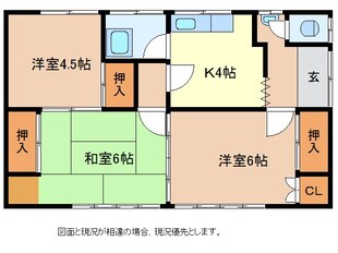 春光荘3の物件間取画像